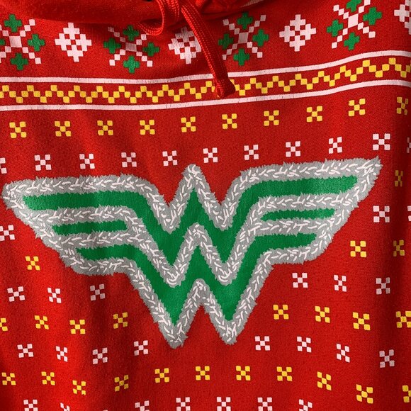 Women’s Wonder Woman Festive Red Hoodie – Medium – 100% Polyester - Picture 2 of 11
